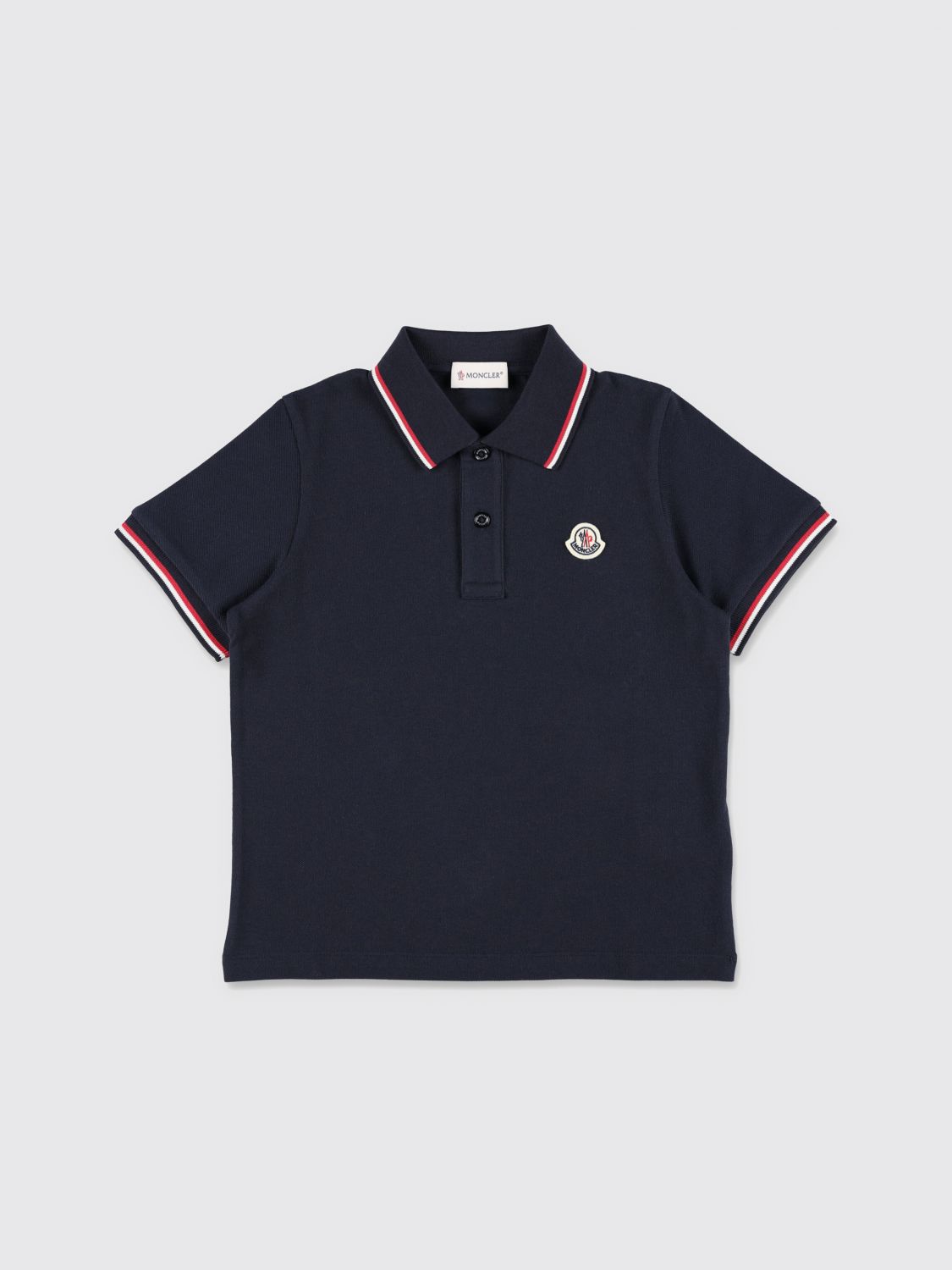 Moncler Polo Shirt Kids Blue