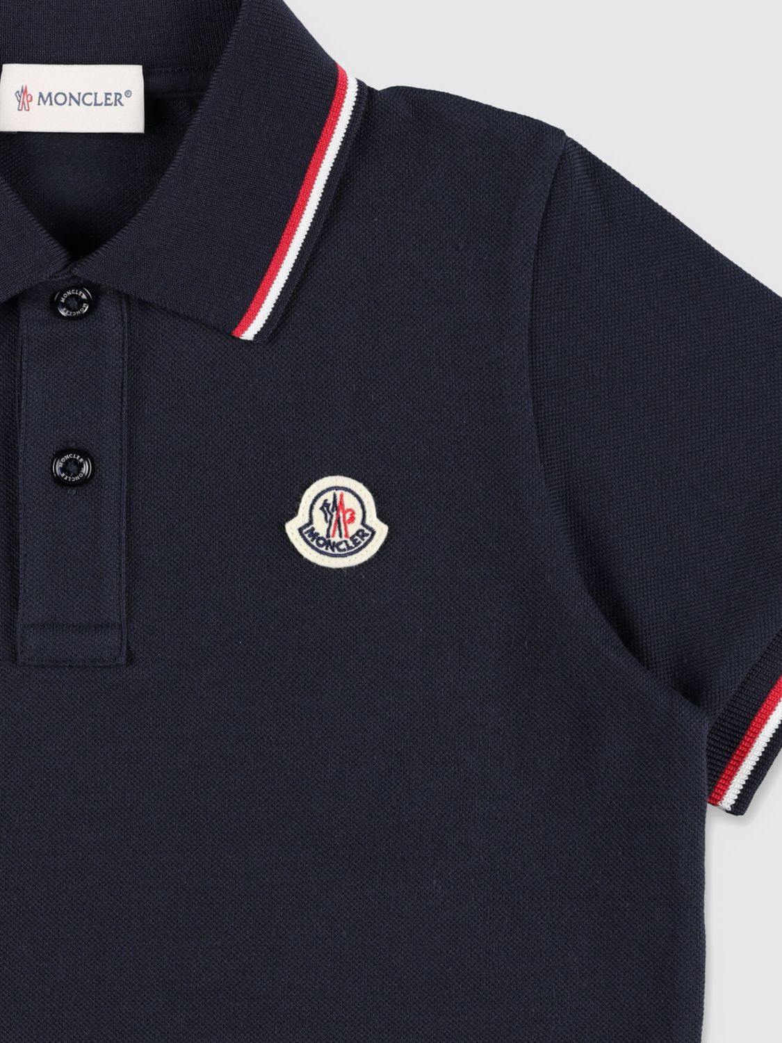 Moncler Polo Shirt Kids Blue