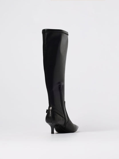 Pinko Flat Ankle Boots Woman Black
