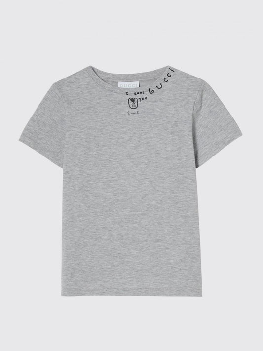 Gucci T Shirt Kids Grey