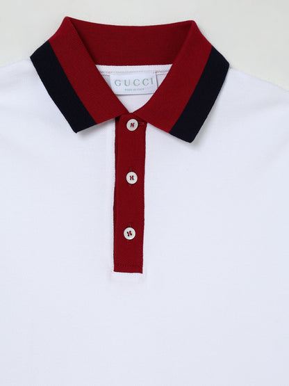 Gucci Polo Shirt Kids White