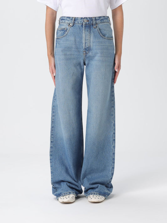 Jacquemus Jeans Woman Gnawed Blue