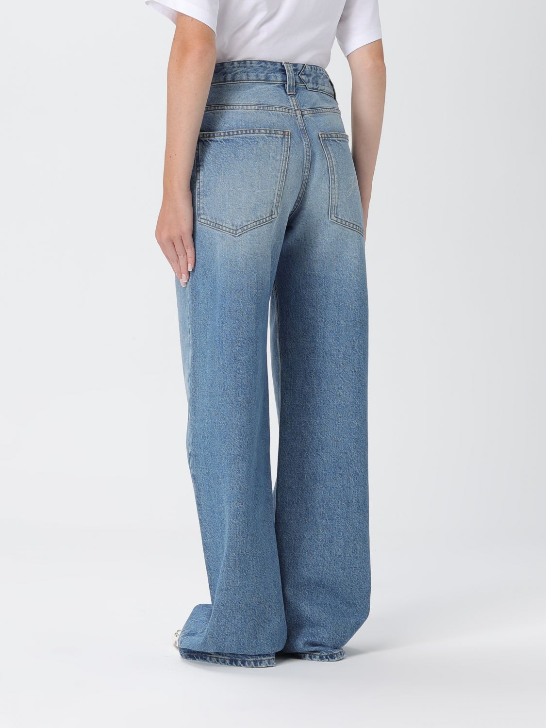 Jacquemus Jeans Woman Gnawed Blue