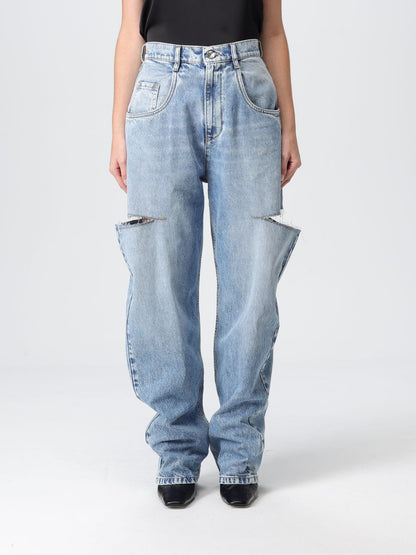 Maison Margiela Jeans Woman Gnawed Blue