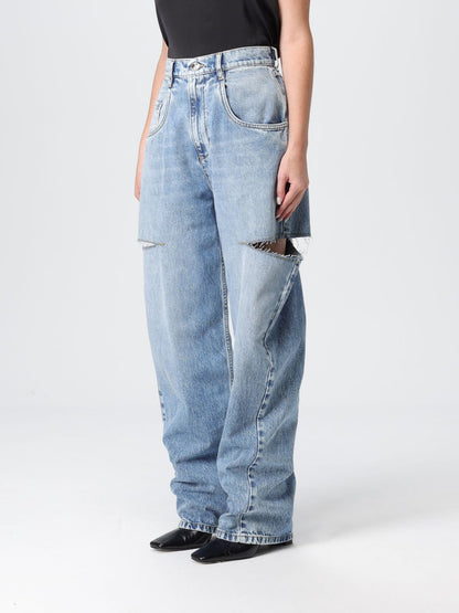 Maison Margiela Jeans Woman Gnawed Blue