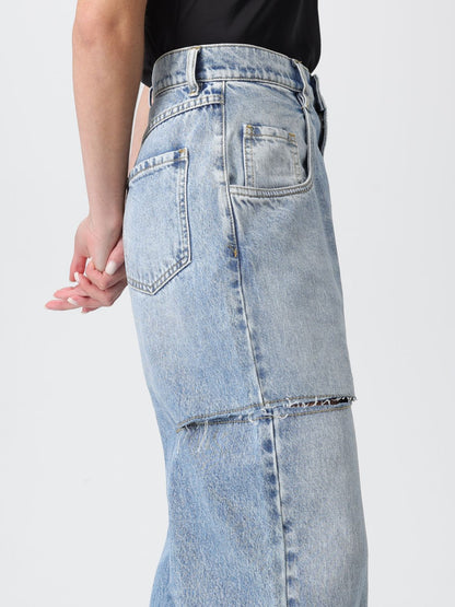 Maison Margiela Jeans Woman Gnawed Blue