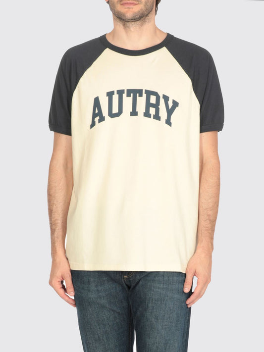 Autry T Shirt Men Yellow Cream