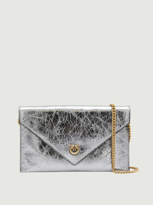 Pinko Shoulder Bag Woman Silver
