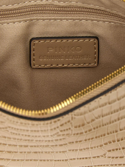 Pinko Shoulder Bag Woman Beige