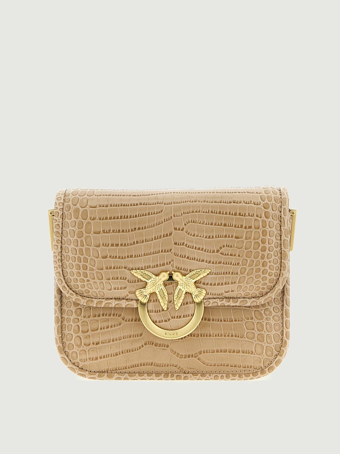 Pinko Shoulder Bag Woman Beige
