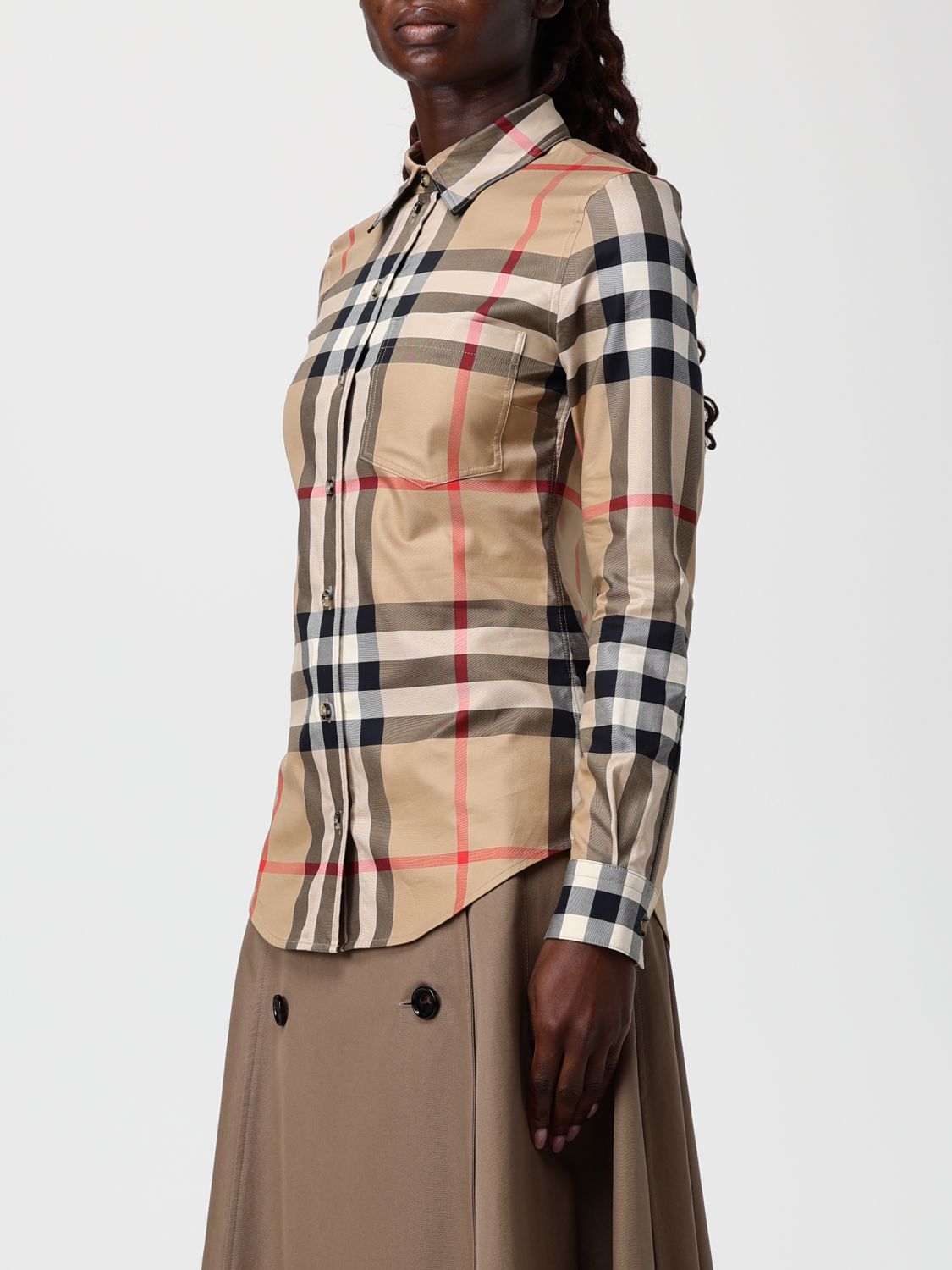 Burberry Shirt Woman Beige