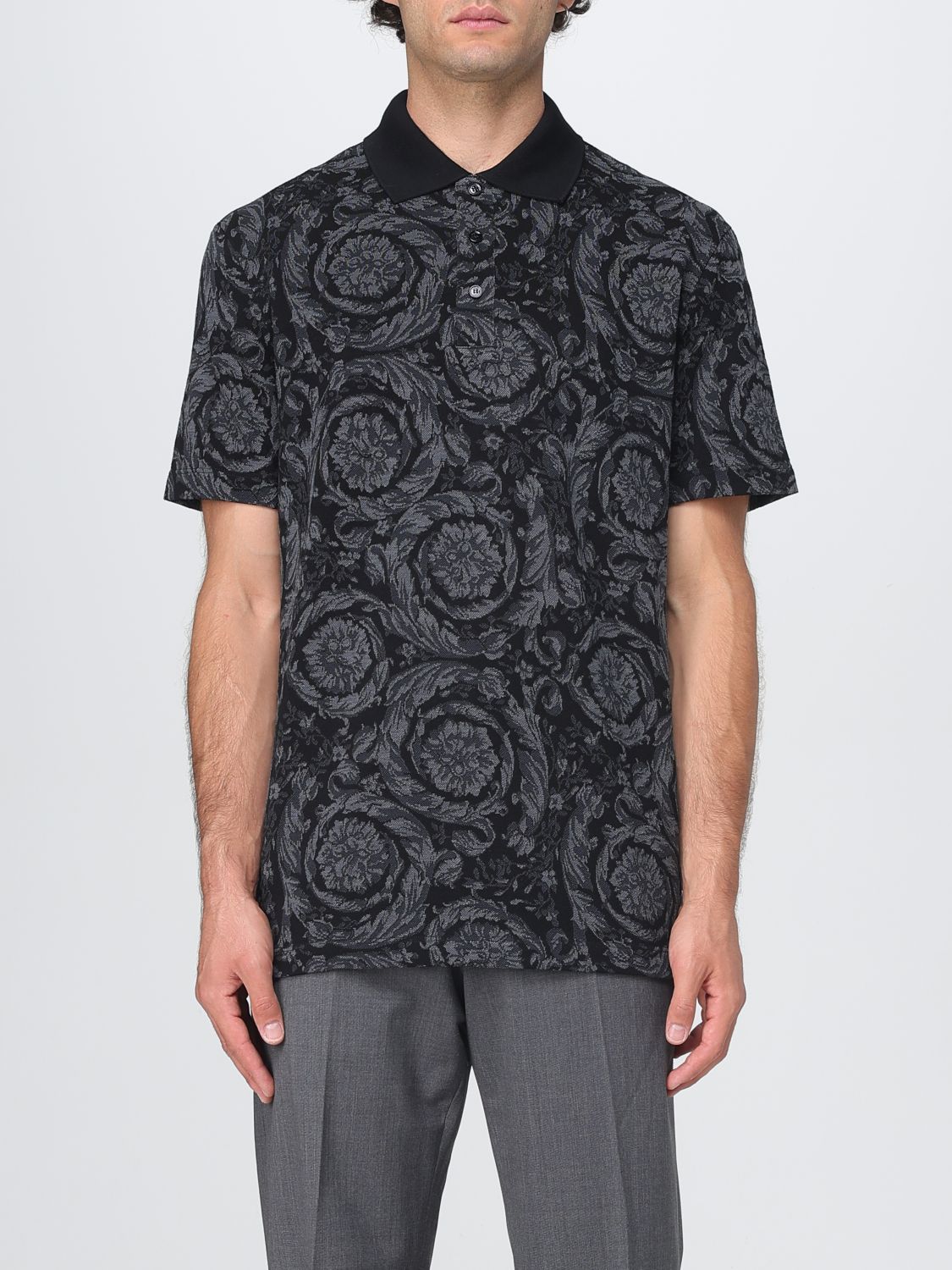 Versace Polo Shirt Men Multicolor