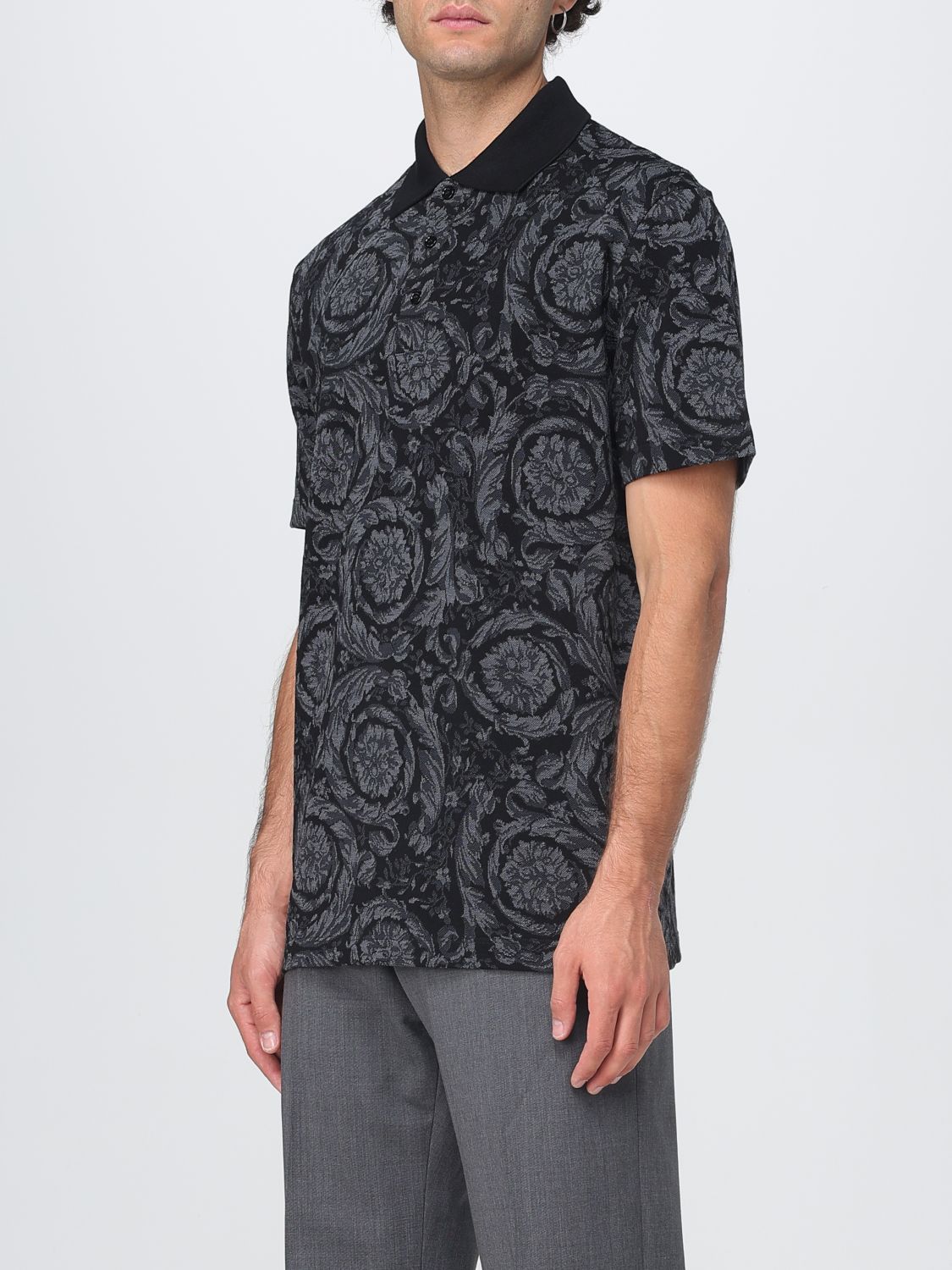 Versace Polo Shirt Men Multicolor