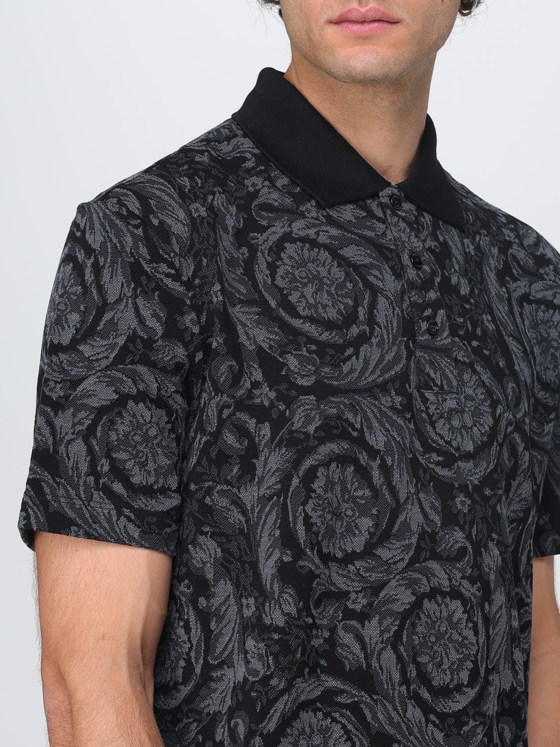 Versace Polo Shirt Men Multicolor