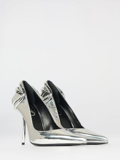 Diesel Pumps Woman Silver