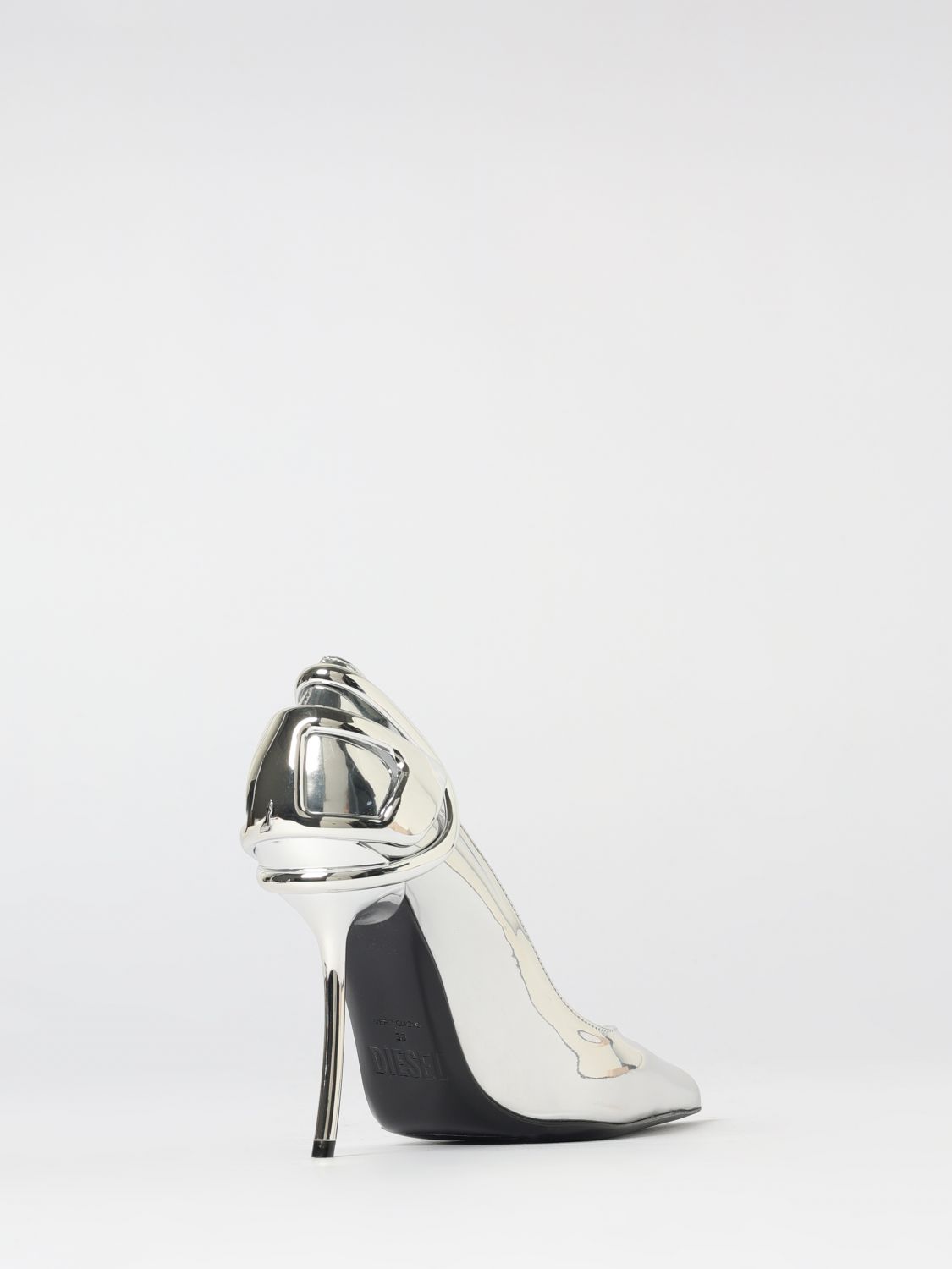 Diesel Pumps Woman Silver