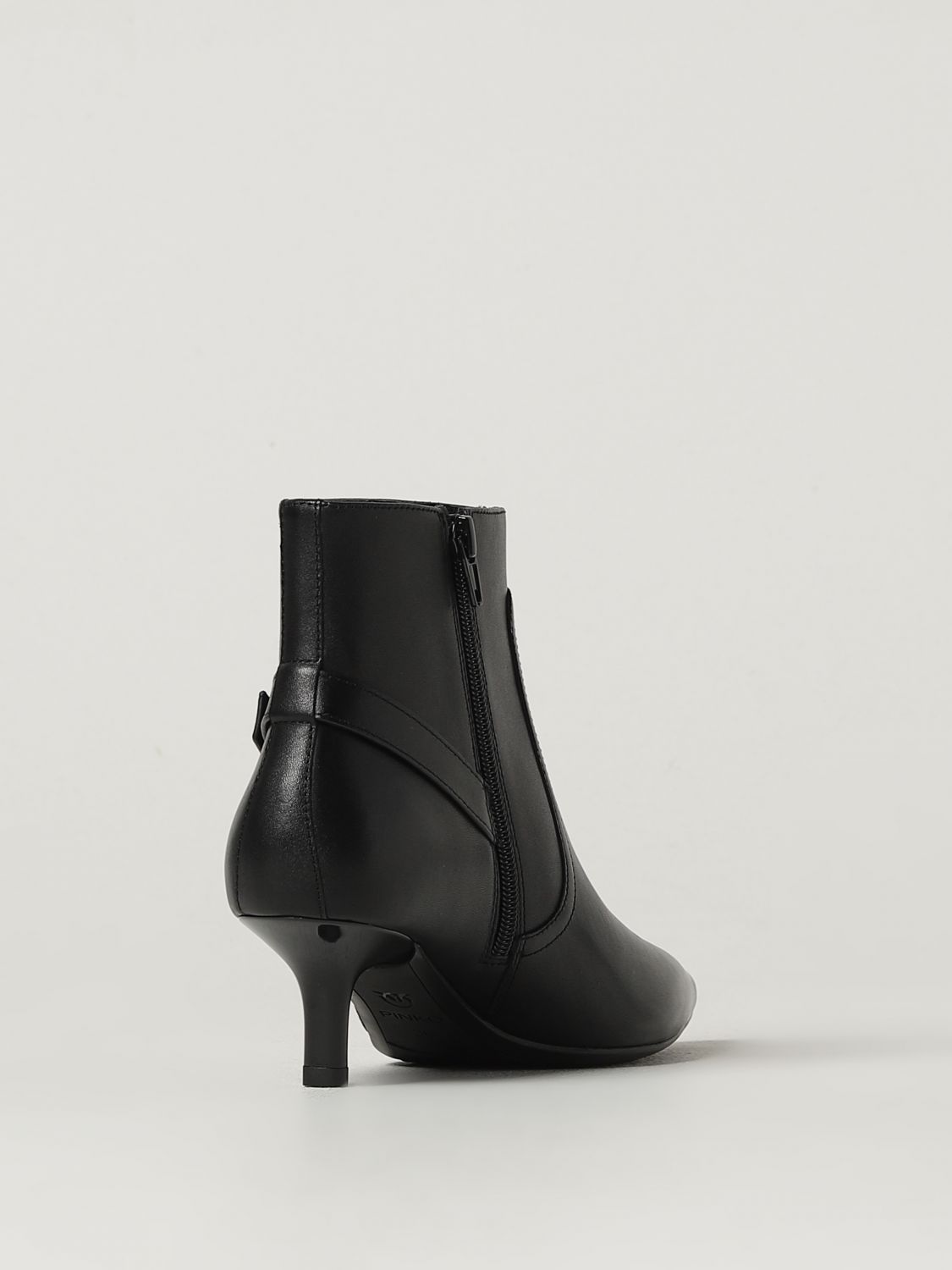 Pinko Flat Ankle Boots Woman Black