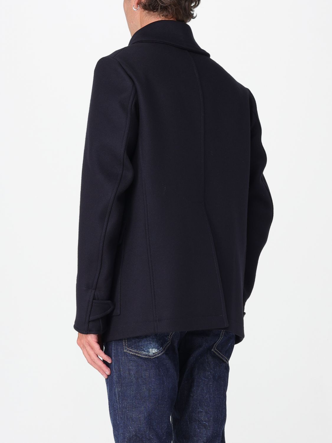 Dsquared2 Coat Men Blue