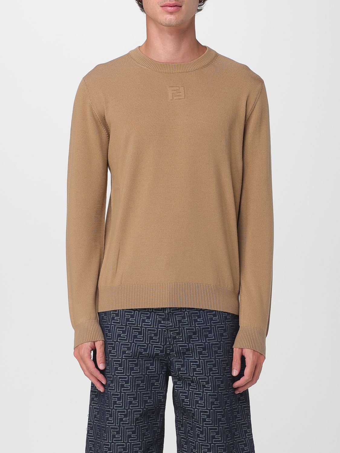Fendi Sweater Men Brown