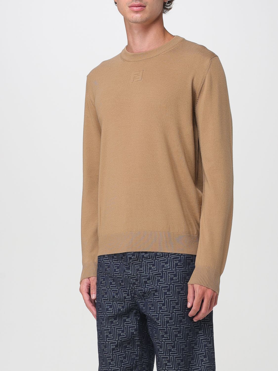 Fendi Sweater Men Brown