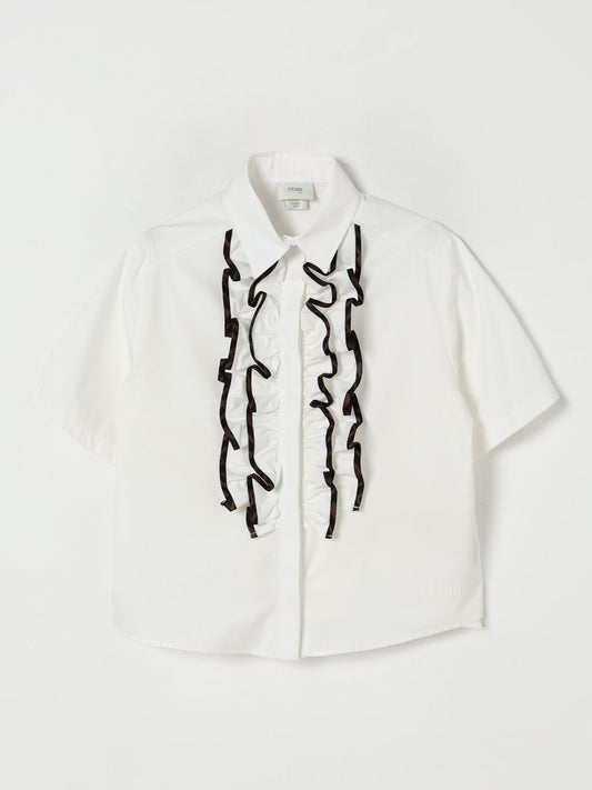 Fendi Shirt Kids White