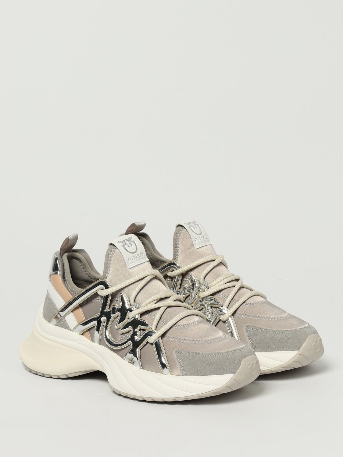 Pinko Sneakers Woman Beige