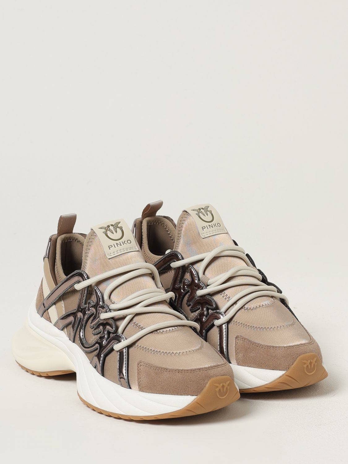 Pinko Sneakers Woman Beige