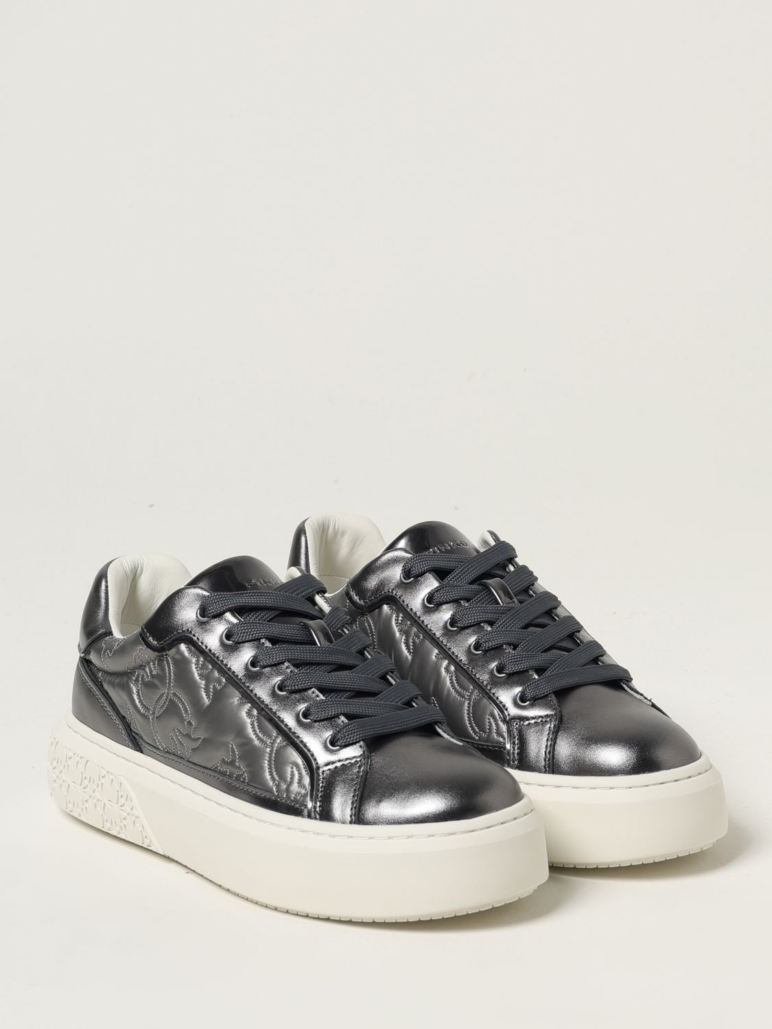 Pinko Sneakers Woman Silver