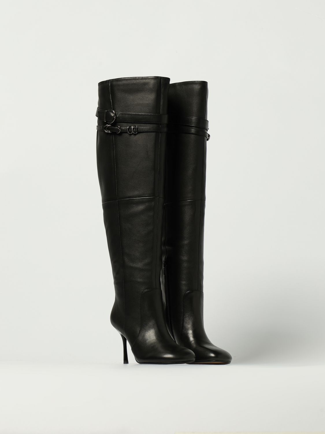 Pinko Flat Ankle Boots Woman Black