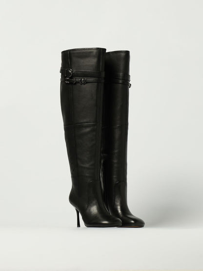 Pinko Flat Ankle Boots Woman Black