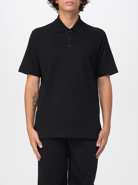 Fendi Polo Shirt Men Black