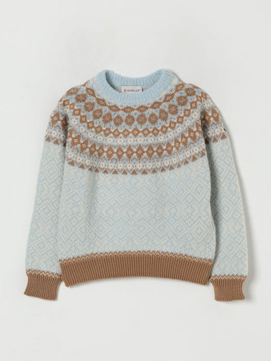 Moncler Sweater Kids Sky Blue