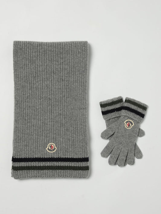 Moncler Blanket Set Kids Grey