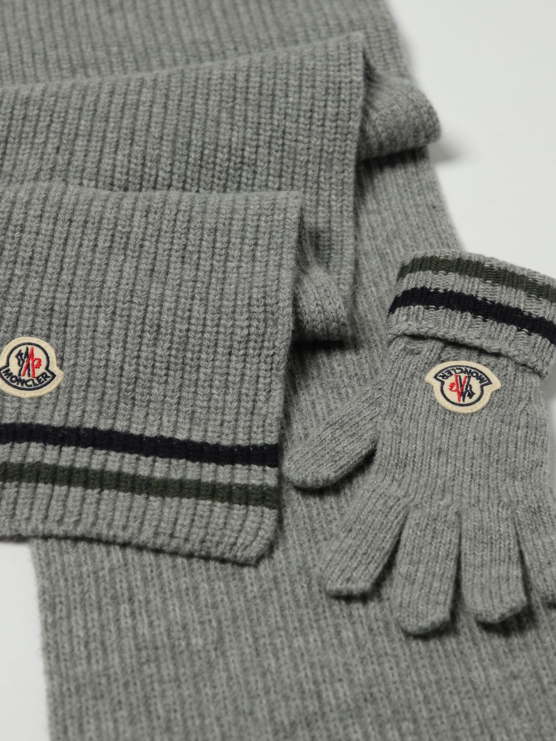 Moncler Blanket Set Kids Grey