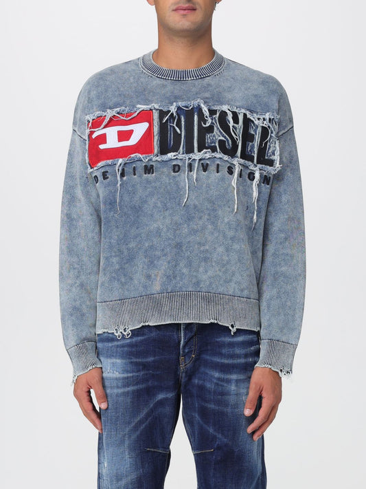 Diesel Sweater Men Sky Blue