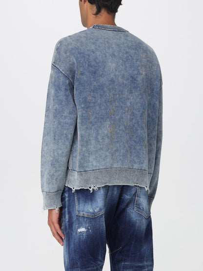 Diesel Sweater Men Sky Blue