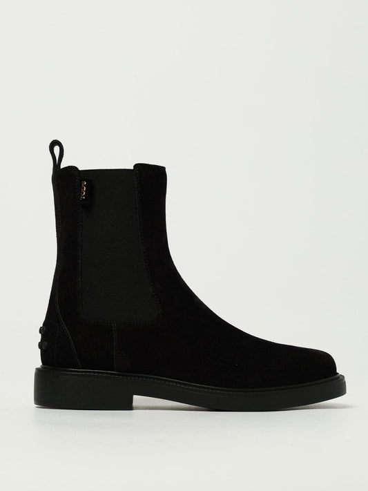 Tod's Flat Ankle Boots Woman Black