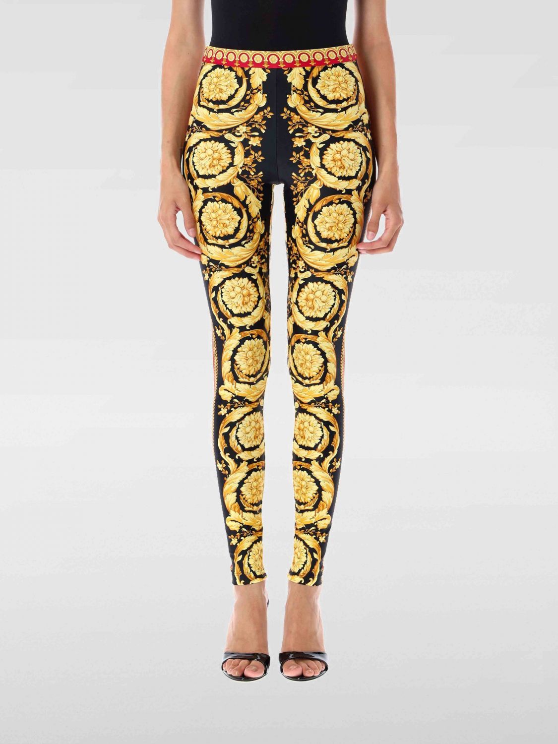 Versace Pants Woman Gold