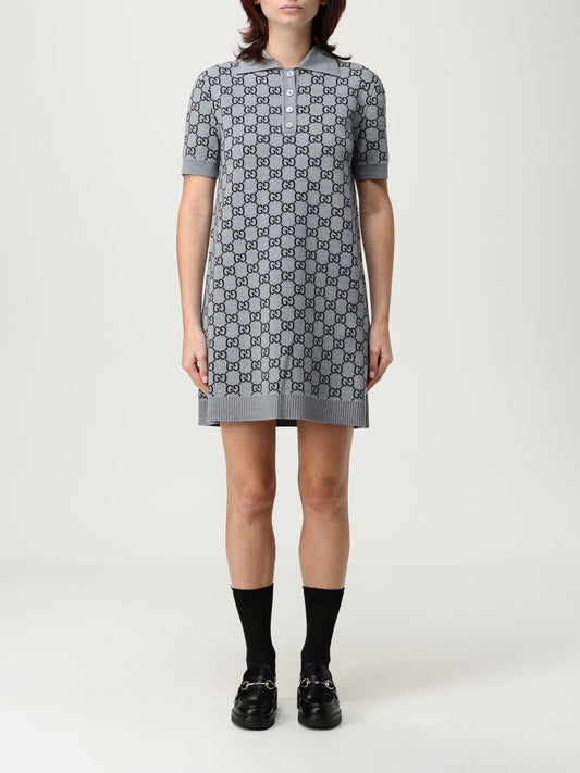 Gucci Dress Woman Grey