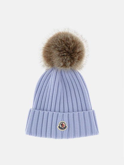 Moncler Hat Woman Gnawed Blue