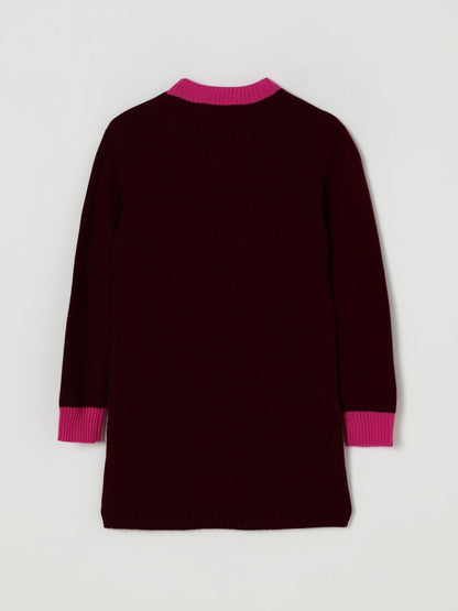 Marni Dress Kids Burgundy