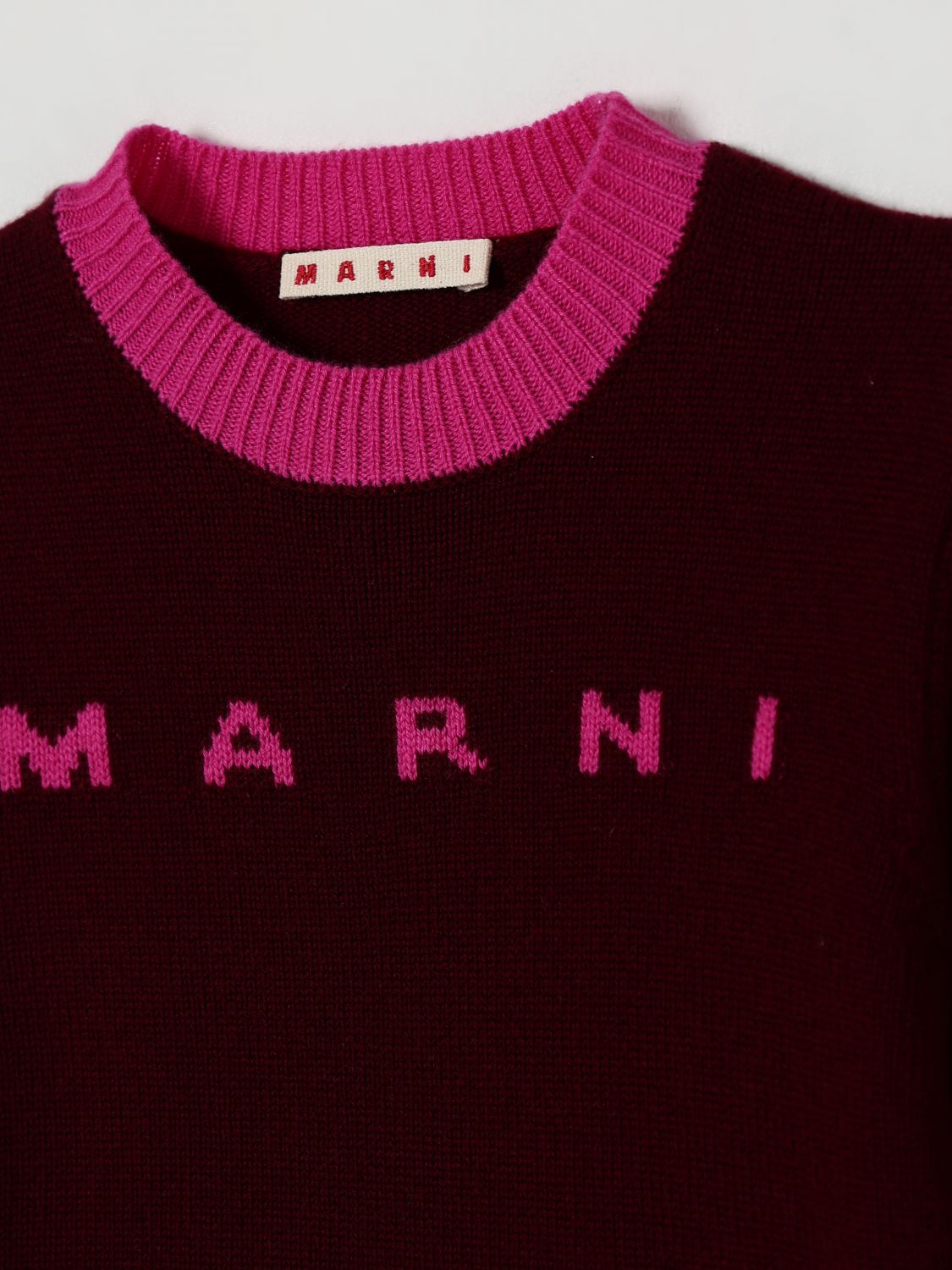 Marni Dress Kids Burgundy