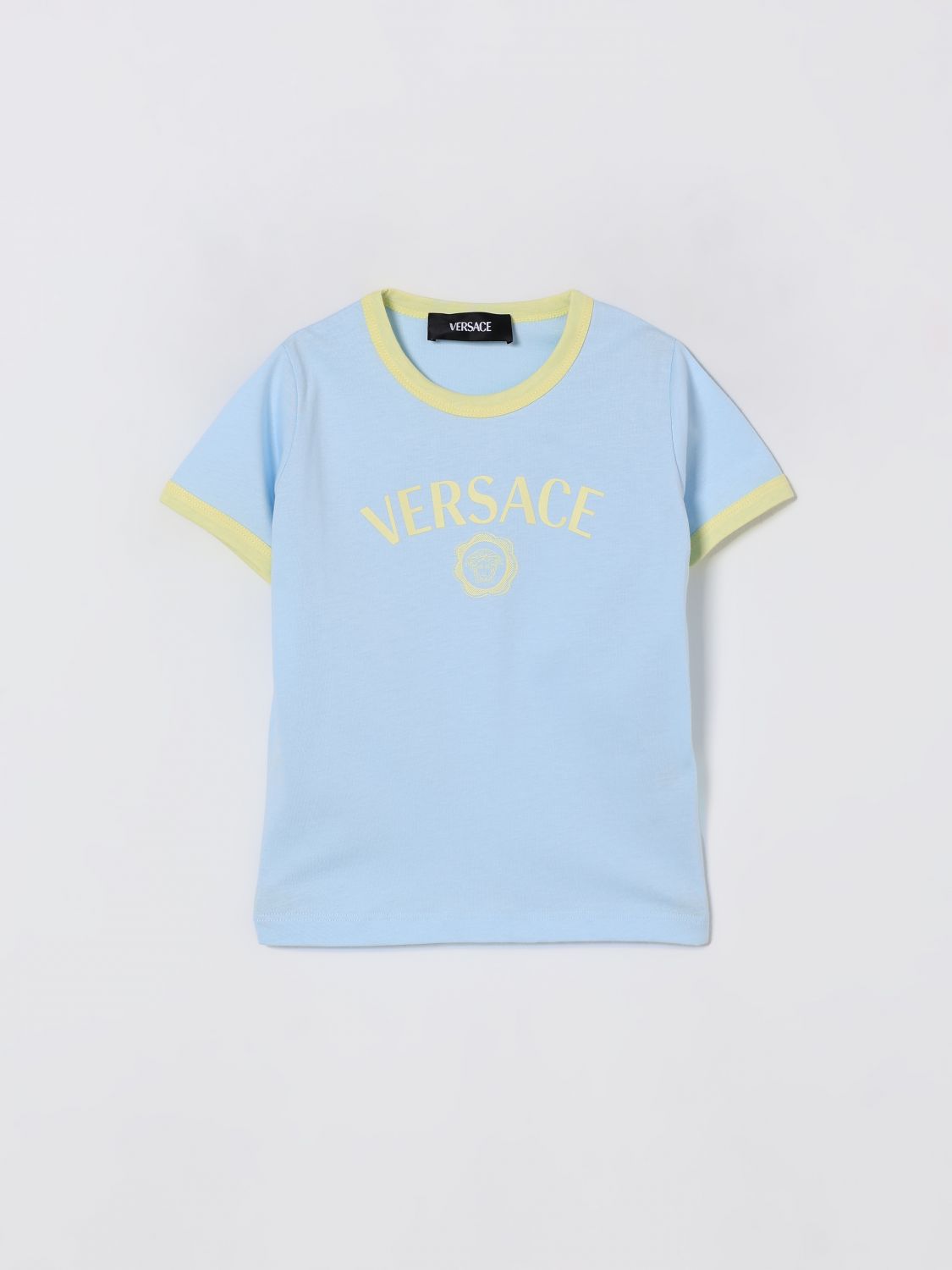 Versace T Shirt Kids Gnawed Blue