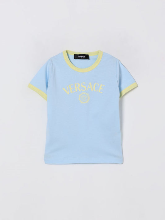 Versace T Shirt Kids Gnawed Blue