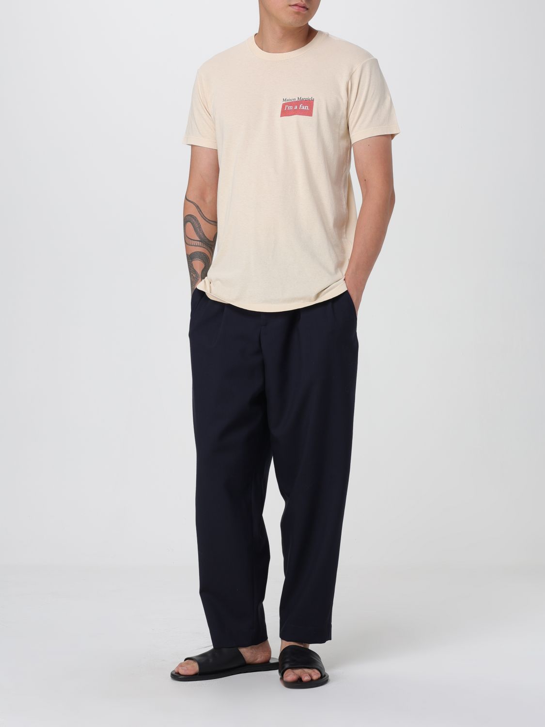 Maison Margiela T Shirt Men Beige
