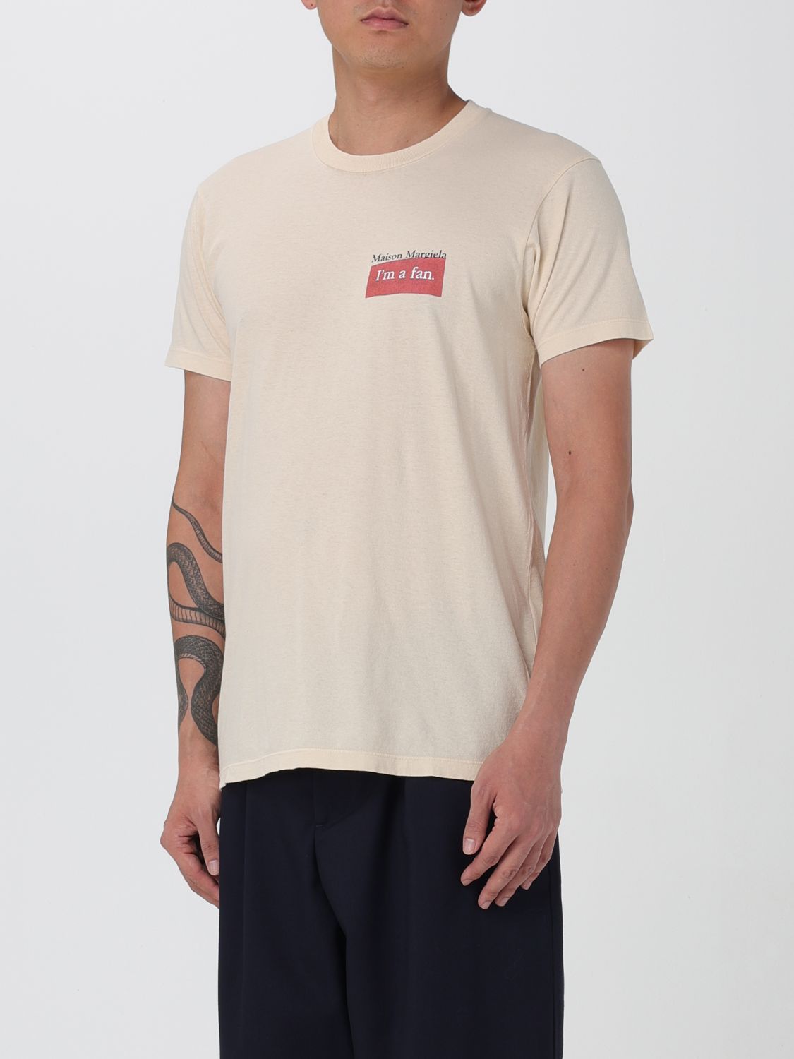 Maison Margiela T Shirt Men Beige