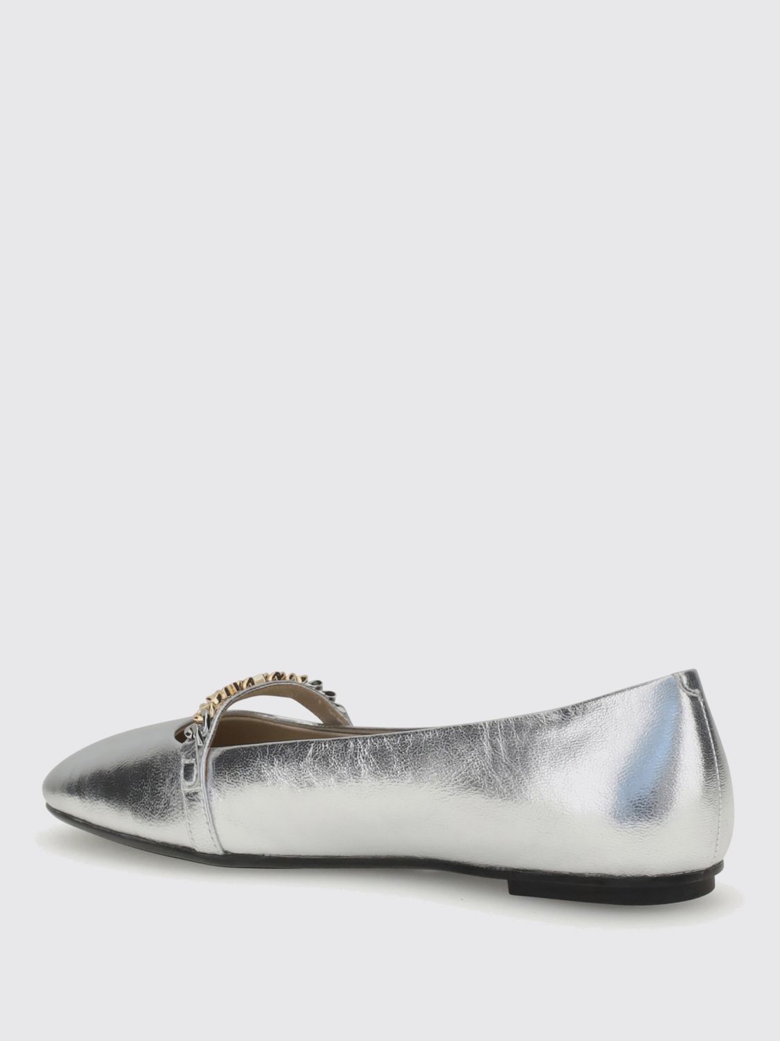 Pinko Ballet Flats Woman Silver