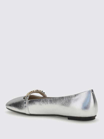 Pinko Ballet Flats Woman Silver
