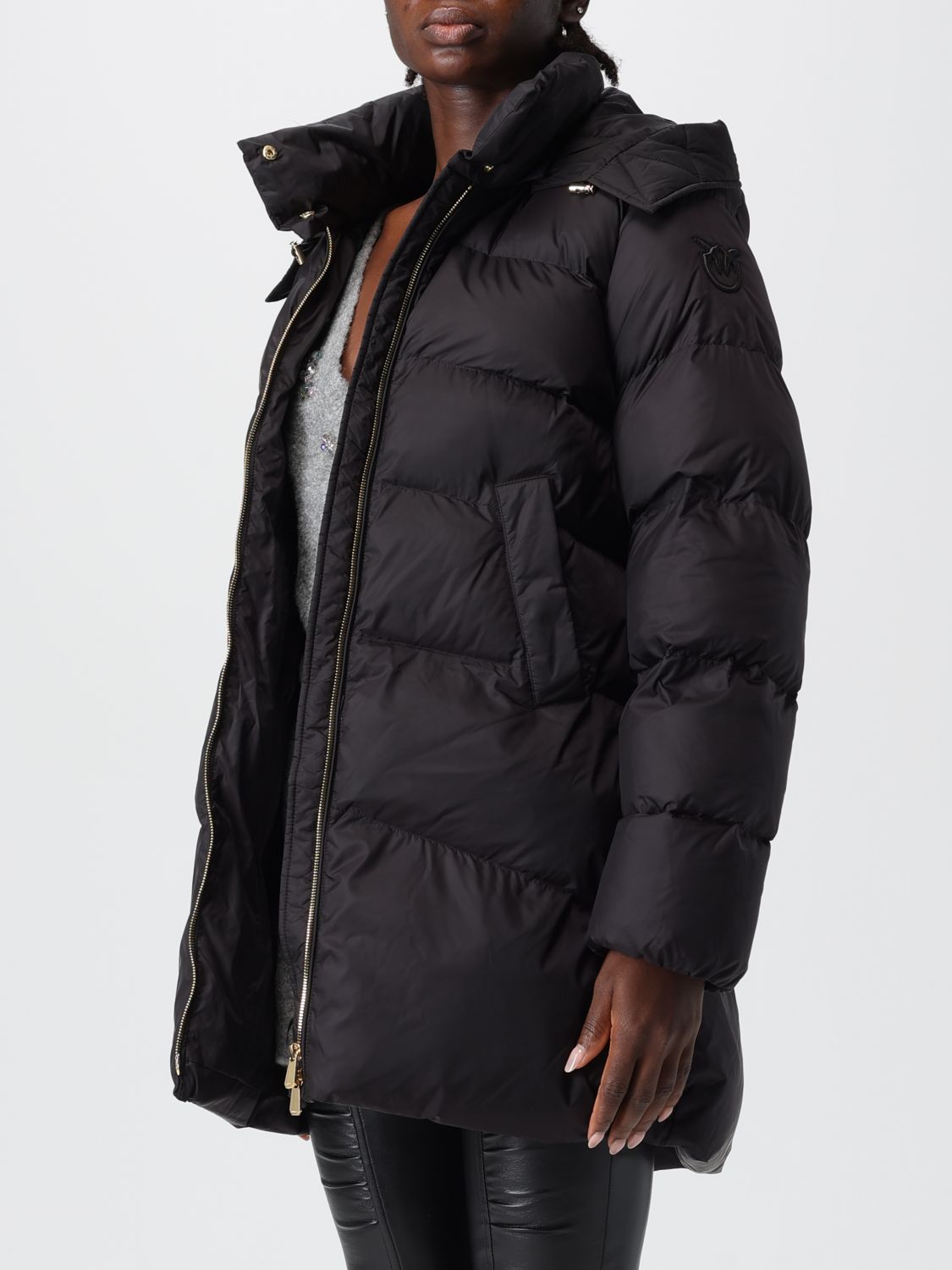 Pinko Coat Woman Black