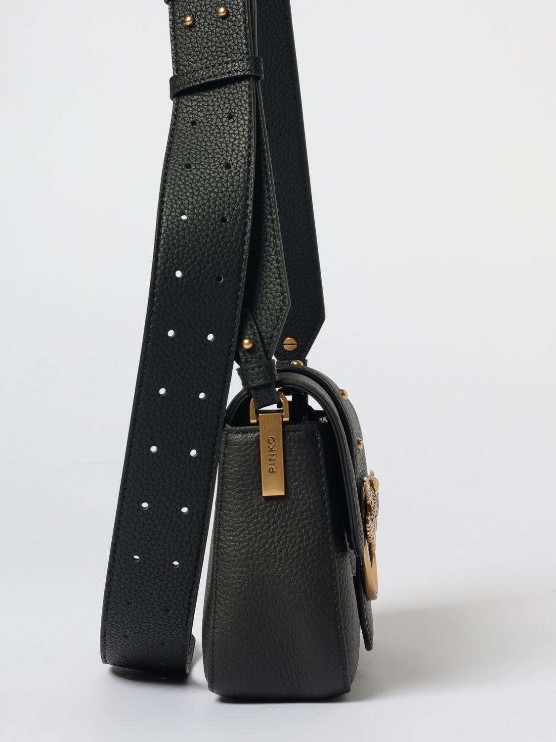Pinko Crossbody Bags Woman Black